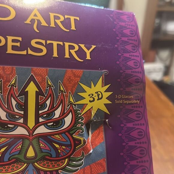 3D Art Tapestry - Multicolor (3700) NEW - Picture 5 of 5